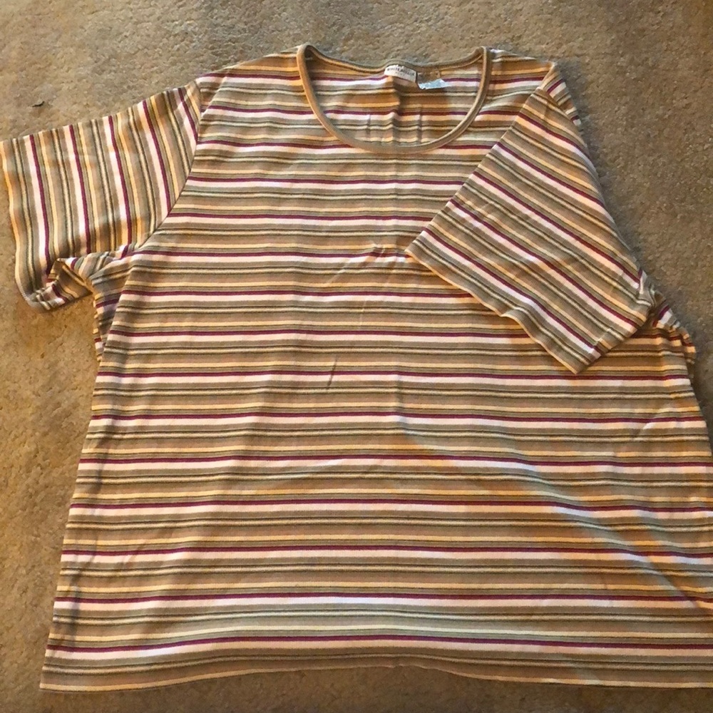 Plus size white stag stretch